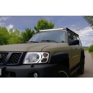 Krom forlygterammer (2001-2004, 2 stk.) Nissan Patrol Y61 1997–2011 foto 1
