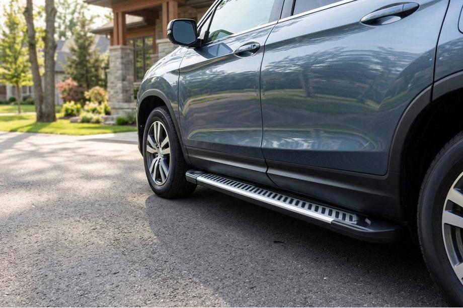 Honda Pilot 2015–2022 Sidetrin Line (2 stk., aluminium) Image
