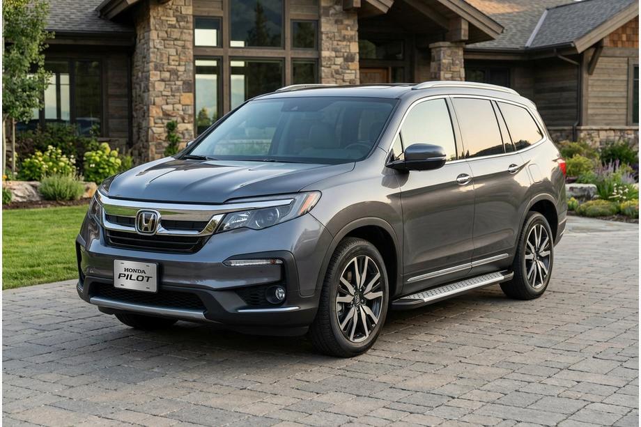 Honda Pilot 2015–2022 Sidetrin Allmond Grey (2 stk., aluminium) Image