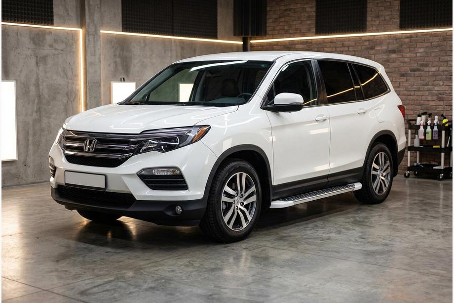 Honda Pilot 2015–2022 Sidetrin Allmond White (2 stk., aluminium) Image