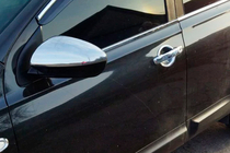 Nissan Qashqai 2007–2010 Krom spejldæksler til sidespejle (2 stk., stål) foto 4