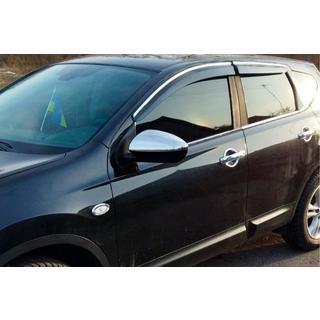 Krom spejldæksler til sidespejle (2 stk., stål) Nissan Qashqai 2007–2010 foto 3