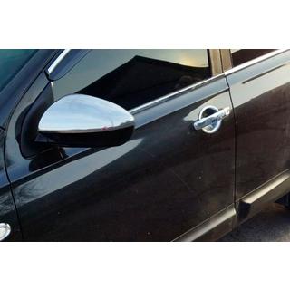 Krom spejldæksler til sidespejle (2 stk., stål) Nissan Qashqai 2007–2010 foto 4