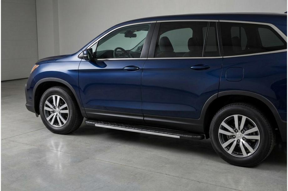 Honda Pilot 2015–2022 Bosphorus Grey sidetrin (2 stk., aluminium) Image