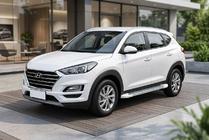 Hyundai Tucson TL 2016–2021 Sidetrin Allmond White (2 stk., aluminium) foto 1