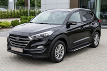 Hyundai Tucson TL 2016–2021 Bosphorus Grey sidetrin (2 stk., aluminium) foto 1