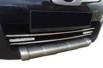 Nissan Qashqai 2007–2010 Kromlister til nederste kølergrill (2 stk., rustfrit stål) Carmos - Tyrkisk stål foto 1
