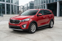 Kia Sorento III UM 2014–2020 Allmond Black sidetrin (2 stk., aluminium) foto 1
