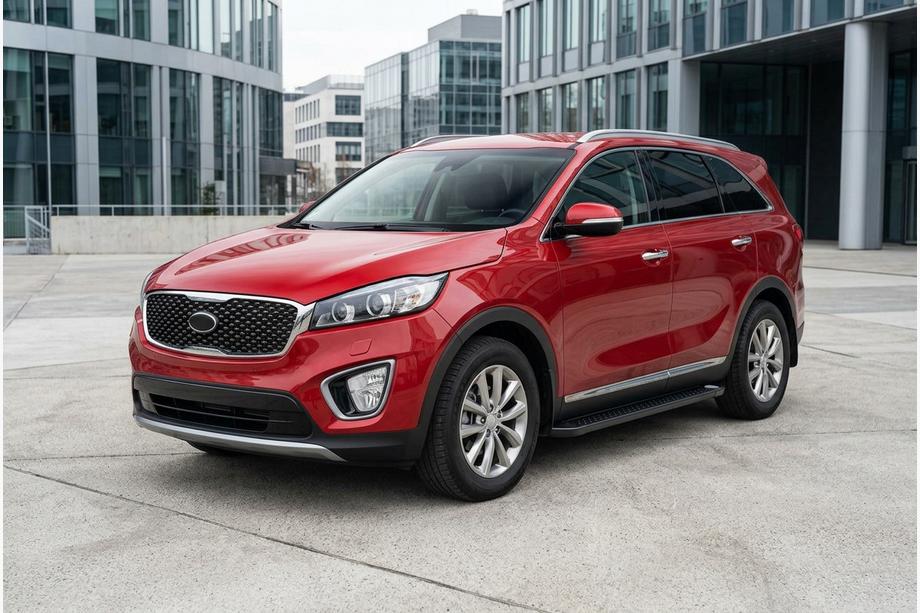 Kia Sorento III UM 2014–2020 Allmond Black sidetrin (2 stk., aluminium) Image