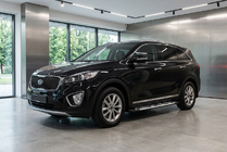 Kia Sorento III UM 2014–2020 Sunrise sidetrin (2 stk., aluminium) foto 1