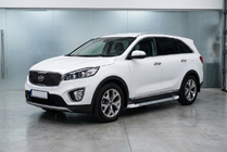 Kia Sorento III UM 2014–2020 Sidetrin Allmond White (2 stk., aluminium) foto 1