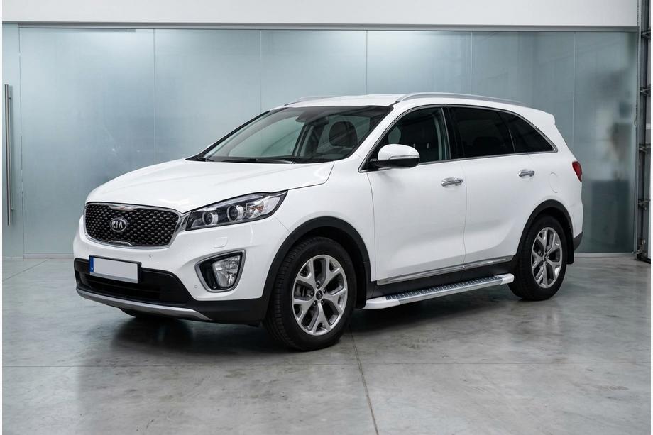 Kia Sorento III UM 2014–2020 Sidetrin Allmond White (2 stk., aluminium) Image
