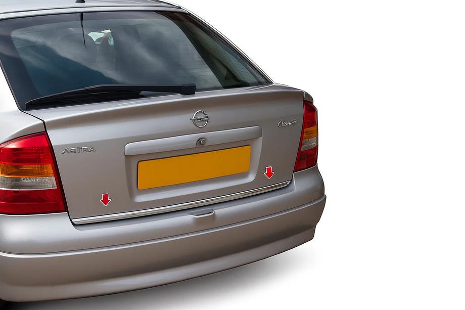 Opel Astra G Classic 1998–2012 Bagklapskantliste (rustfrit stål) Carmos - Tyrkisk stål Image