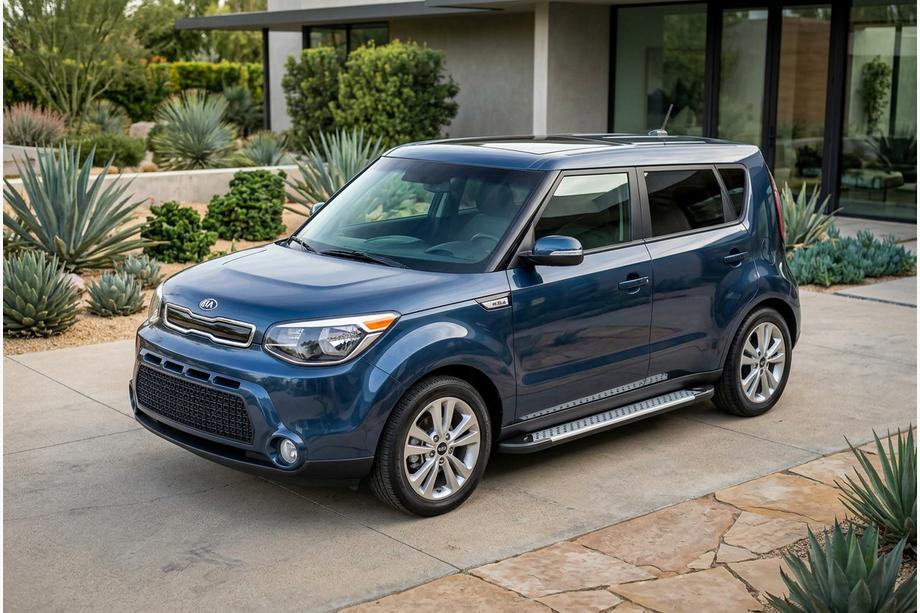 Kia Soul II 2013–2018 Sidetrin Allmond Grey (2 stk., aluminium) Image