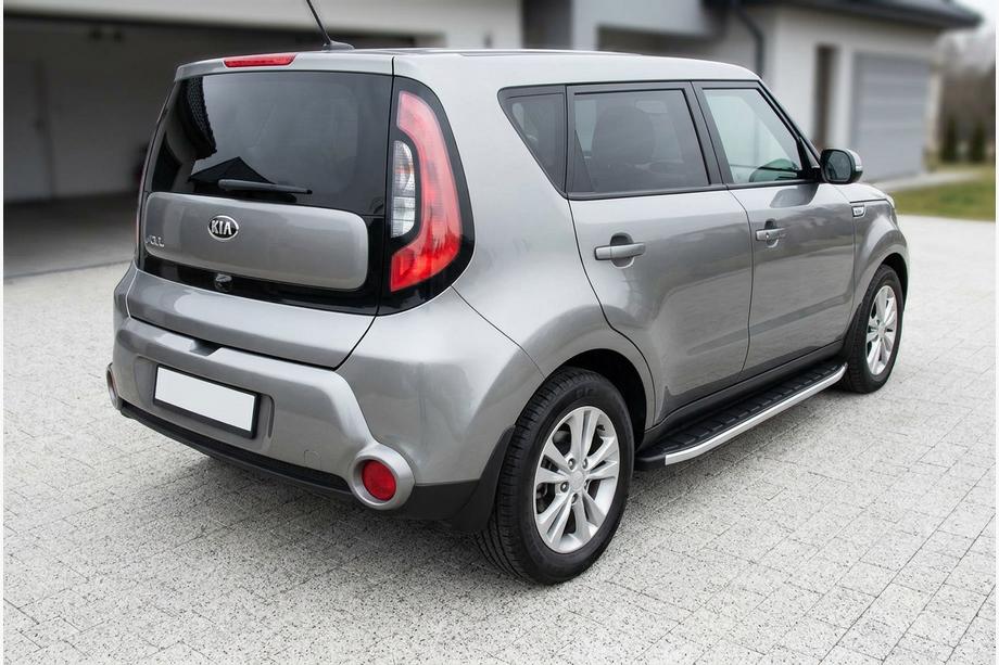 Kia Soul II 2013–2018 Fullmond sidetrin (2 stk., aluminium) Image