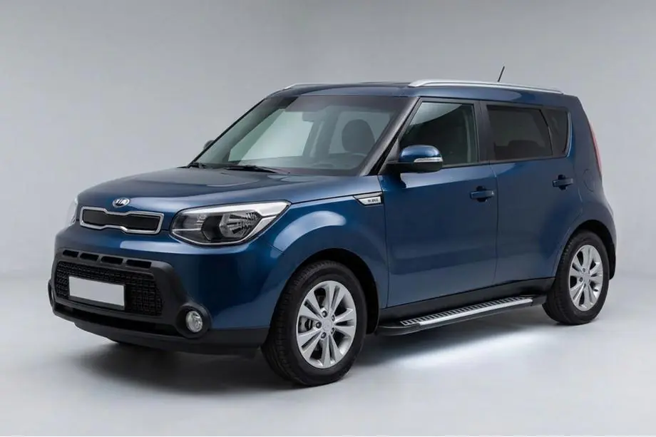 Kia Soul II 2013–2018 Sidetrin Line (2 stk., aluminium) Image