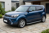Kia Soul II 2013–2018 Sidetrin Tayga Grey (2 stk., aluminium) foto 1