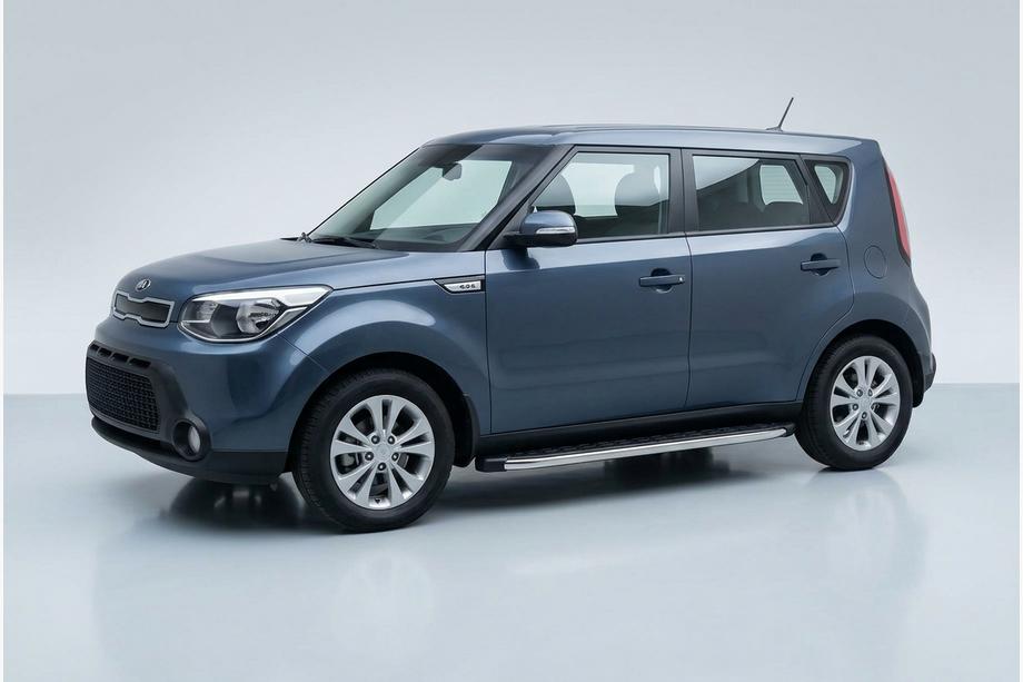 Kia Soul II 2013–2018 BlackLine sidetrin (2 stk., aluminium) Image