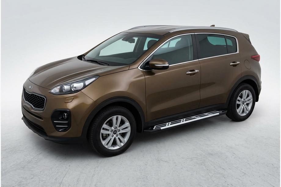 Kia Sportage 2015–2021 Sunrise sidetrin (2 stk., aluminium) Image