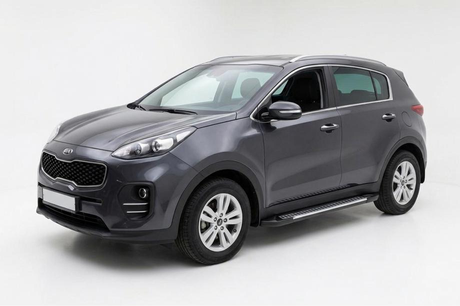 Kia Sportage 2015–2021 Sidetrin Line (2 stk., aluminium) Image