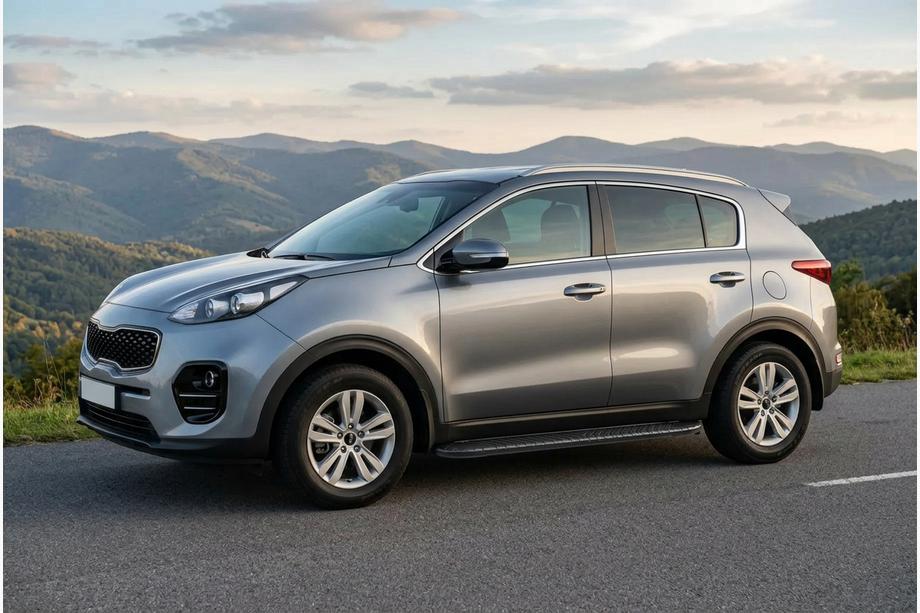 Kia Sportage 2015–2021 Bosphorus Black sidetrin (2 stk., aluminium) Image
