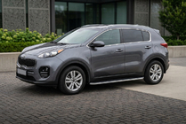 Kia Sportage 2015–2021 Sidetrin Tayga Grey (2 stk., aluminium) foto 1