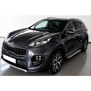 Sidetrin Allmond Grey (2 stk., aluminium) Kia Sportage 2015–2021 foto 1
