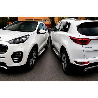 Sidetrin Allmond Grey (2 stk., aluminium) Kia Sportage 2015–2021 foto 4