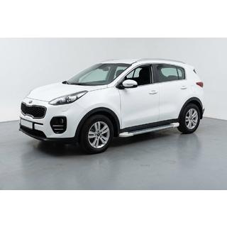 Sidetrin Allmond White (2 stk., aluminium) Kia Sportage 2015–2021 foto 1