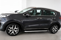 Kia Sportage 2015–2021 Sidetrin Fullmond (2 stk., aluminium) foto 1