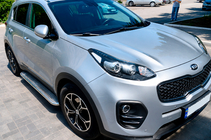 Kia Sportage 2015–2021 Sidetrin Maydos V2 (2 stk., aluminium ↗ rustfrit stål) foto 2