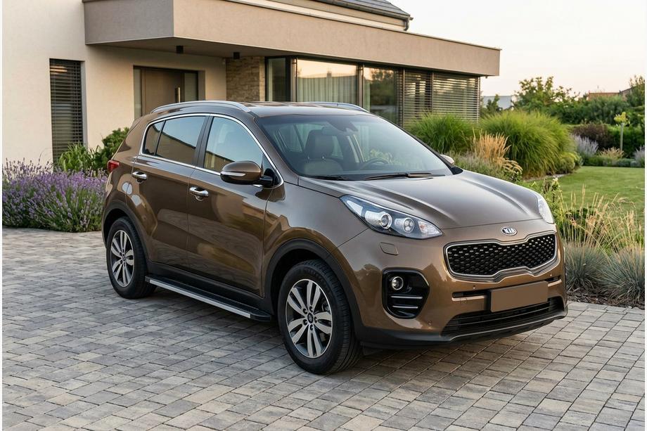 Kia Sportage 2015–2021 Sidetrin Maya V1 (2 stk., aluminium) Image
