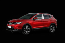 Nissan Qashqai 2014–2021 Krom dørstolpebeklædning (4 stk., rustfrit stål) foto 3