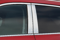 Nissan Qashqai 2014–2021 Krom dørstolpebeklædning (4 stk., rustfrit stål) foto 1