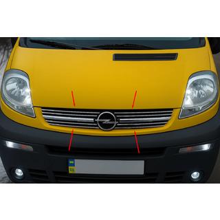 Krom grillister 2001-2007 (8 stk., rustfrit stål) Opel Vivaro 2001–2015 foto 1