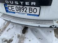 Dacia Duster 2008–2018 Carmos V1 bagkofangerbeskytter med bukket kant (rustfrit stål) foto 2