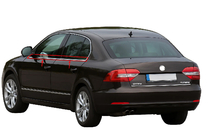 Skoda Superb 2009–2015 Vindueslister (4 stk., rustfrit stål) foto 1