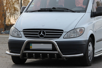 Mercedes Vito W639 2004–2014 Kængurugitter WT003 med sidebøjler (rustfrit stål) foto 3