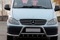 Mercedes Viano 2004–2014 Bullbar WT003-Plus med sidebøjler (rustfrit stål) foto 1