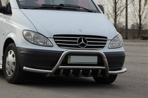 Mercedes Viano 2004–2014 Bullbar WT003-Plus med sidebøjler (rustfrit stål) foto 2