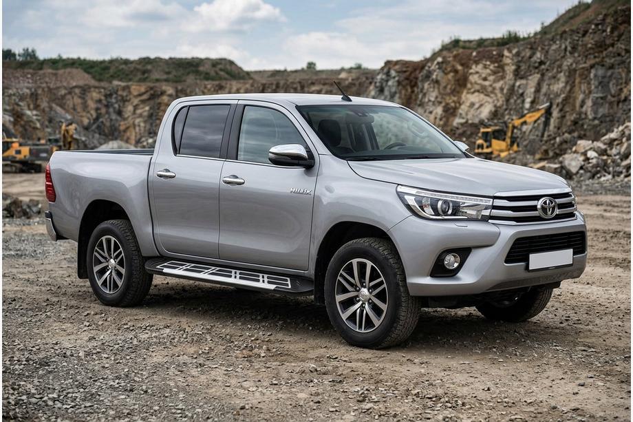 Toyota Hilux 2015– Sunrise sidetrin (2 stk., aluminium) Image