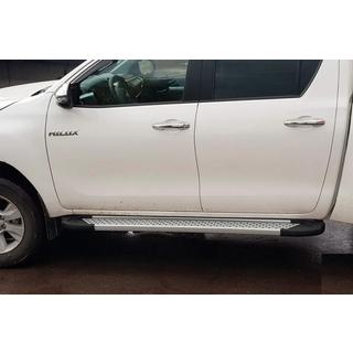 Sidetrin Allmond Grey (2 stk., aluminium) Toyota Hilux 2015– foto 4