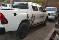 Toyota Hilux 2015– Sidetrin Allmond Black (2 stk., aluminium) foto 5