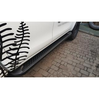 Sidetrin Allmond Black (2 stk., aluminium)