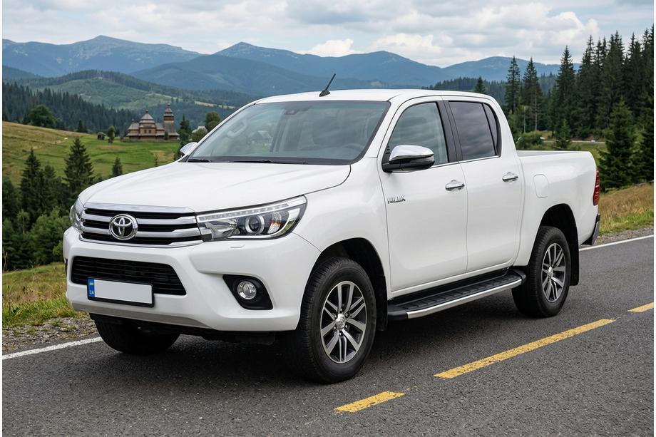 Toyota Hilux 2015– Sidetrin Fullmond (2 stk., aluminium) Image