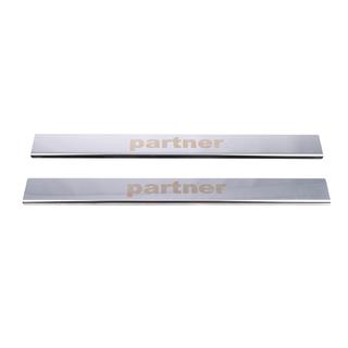 Dørtrinslister V1 (Carmos, 2 stk., stål) Peugeot Partner 1996–2008 foto 2