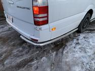 Mercedes Sprinter W906 2006–2018 Vinklede siderør bag baghjulet (2 stk., rustfrit stål) Ekstra lang foto 10