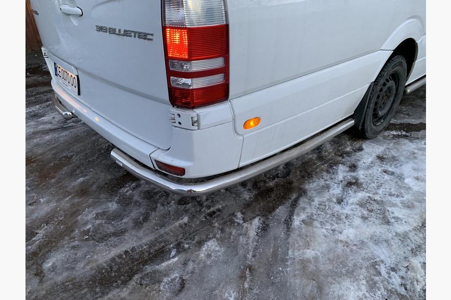 Volkswagen Crafter 2006–2016 Sideroer bag baghjul, vinklede (2 stk., rustfrit staal) Lang Foto 10