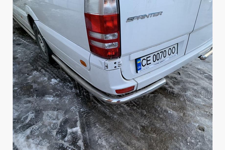 Volkswagen Crafter 2006–2016 Sideroer bag baghjul, vinklede (2 stk., rustfrit staal) Lang Foto 11