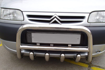 Citroen Berlingo 1996–2008 Bullbar QT006 (rustfrit stål) foto 1